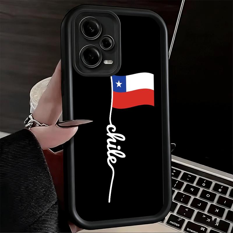 

Chile Flag Map Passport Soft Phone Case for Xiaomi Redmi Note 15 14 13 12 11 Pro Plus 10S 11S 4G 11T 5G Shell Silicone Funda Redmi Note13ProPlus