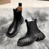 Mode 2024 Neue Damen Walking Designer Casual Outdoor Square Heel Stiefel Damen Slip on Retro Plateau Motorradstiefel Schuhe für Damen