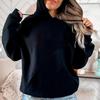 2024 European Autumn/Winter Women's Hooded Loose Long Sleeve Sweatshirt