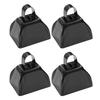 Pack of 4 Mini Metal Cowbell Set Colorful Color Antirust Fade Proof Ideal for Sports Festivities and Long Term Use
