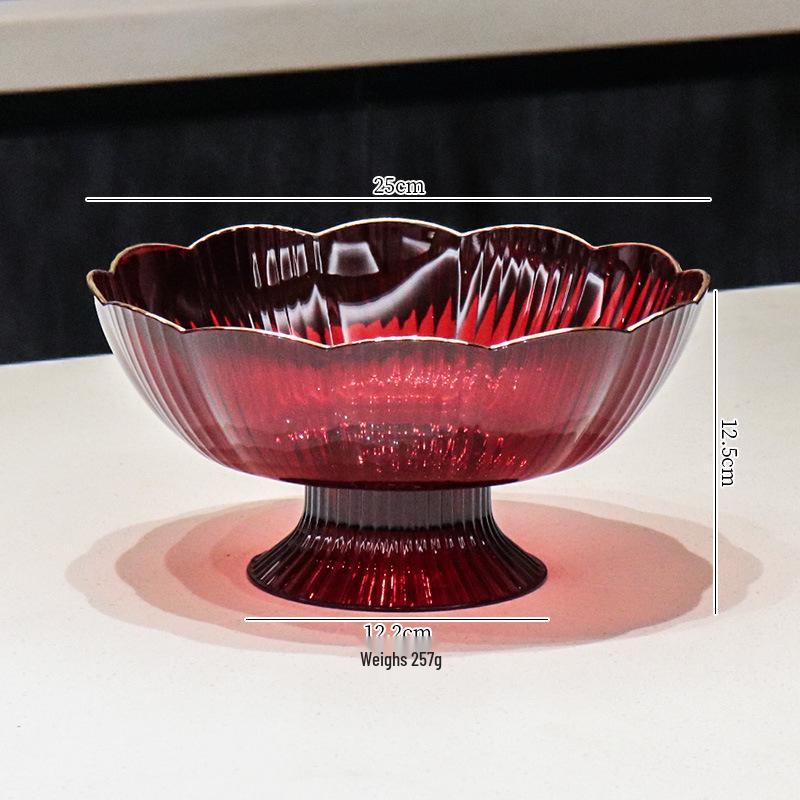 2023 Drenajlı Lüks Meyve ve Atıştırmalık Kasesi - Sehpa İçin Zarif ve Geniş