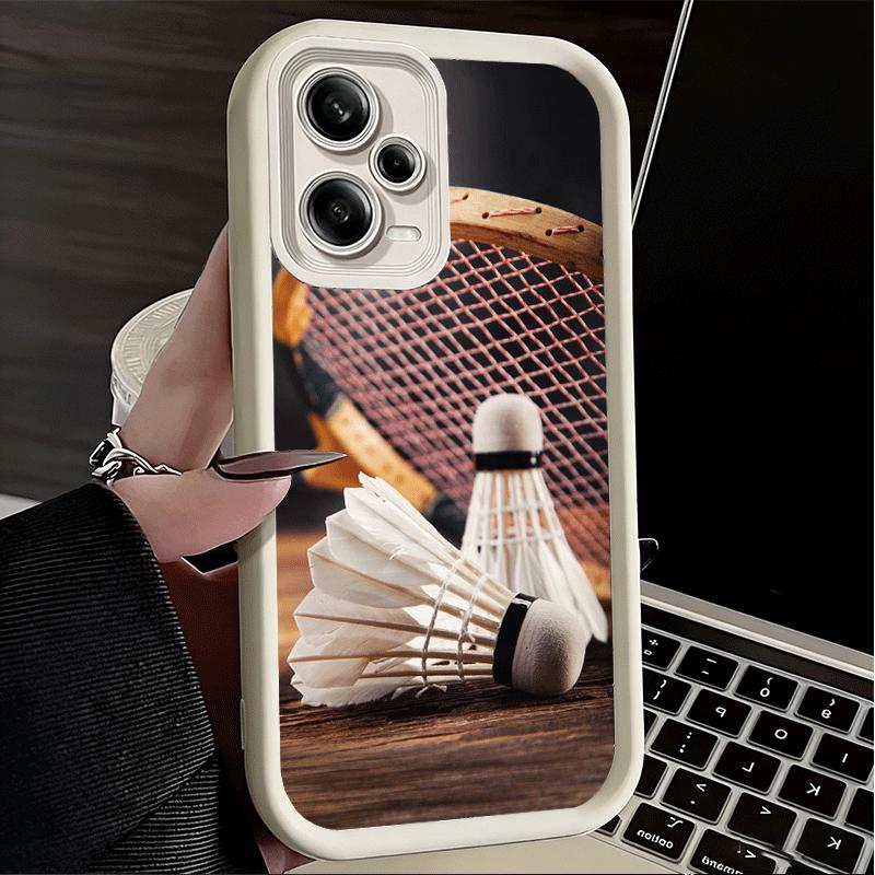 Phone Case for Xiaomi Redmi Note 15 14 13 Pro Plus Badminton Sport Shell 12S 11 11S 11T 5G 14S Soft Silicone Funda