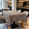 Dining Kitchen Party Daily Household Rectangle Cotton Linen Soft Washable Table Cloth