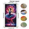 Ballet Dancer Pink Peony Large Size Diamond Painting Girl Blooming Flower Diy Full Square Round Drill Rhinestone Embroidery Mosaic Cross Stitch Kits