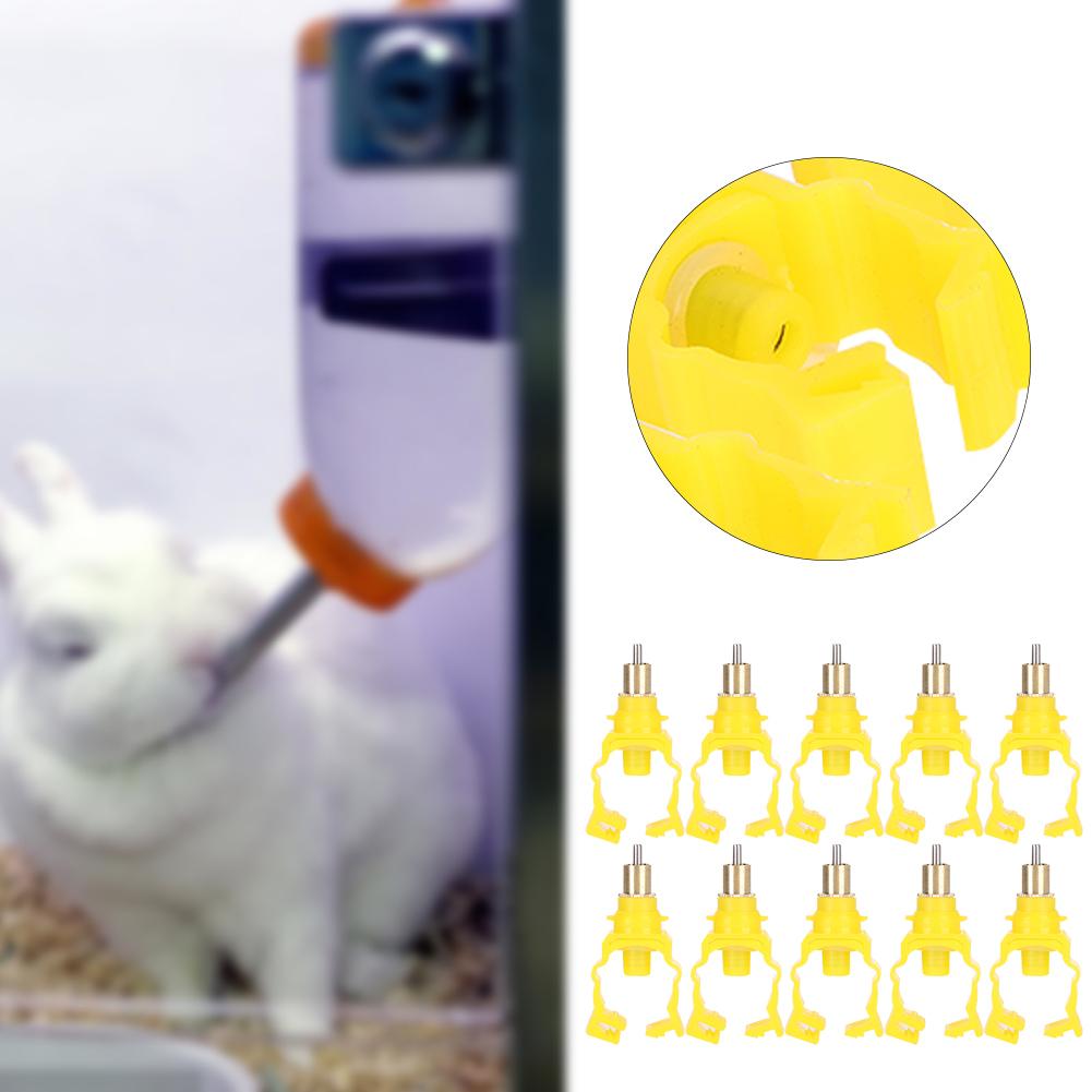 11PCS Rabbit  Pipe Interface Nipple Drinking Fountains Durable Automatic DrinkerG1 2 Short Type