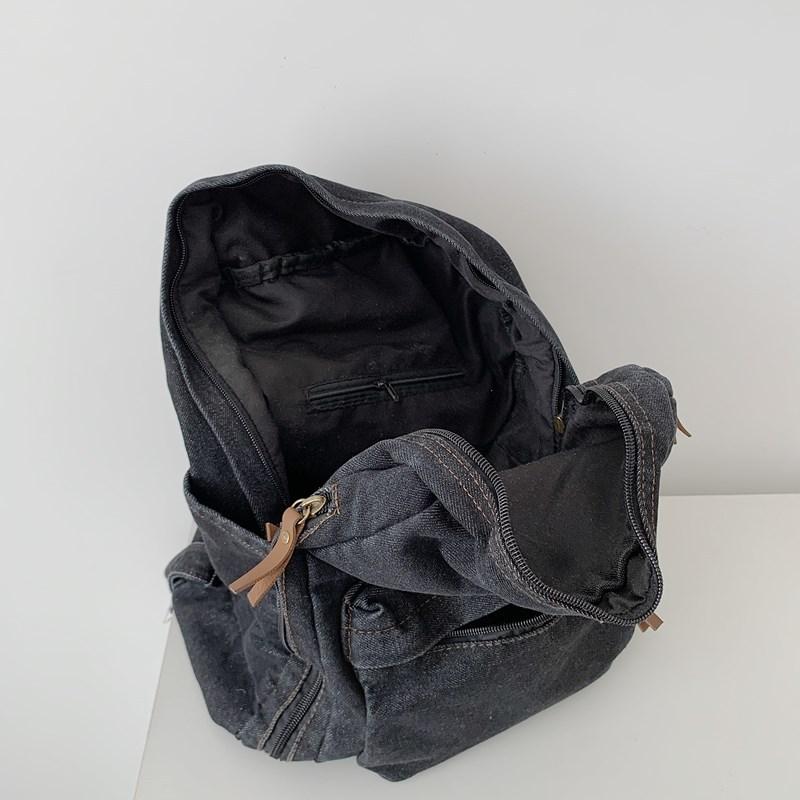 Zaino1011 estate nuova moda semplice tendenza zaino grande capacità borsa in denim studente universitario liceo scuola media