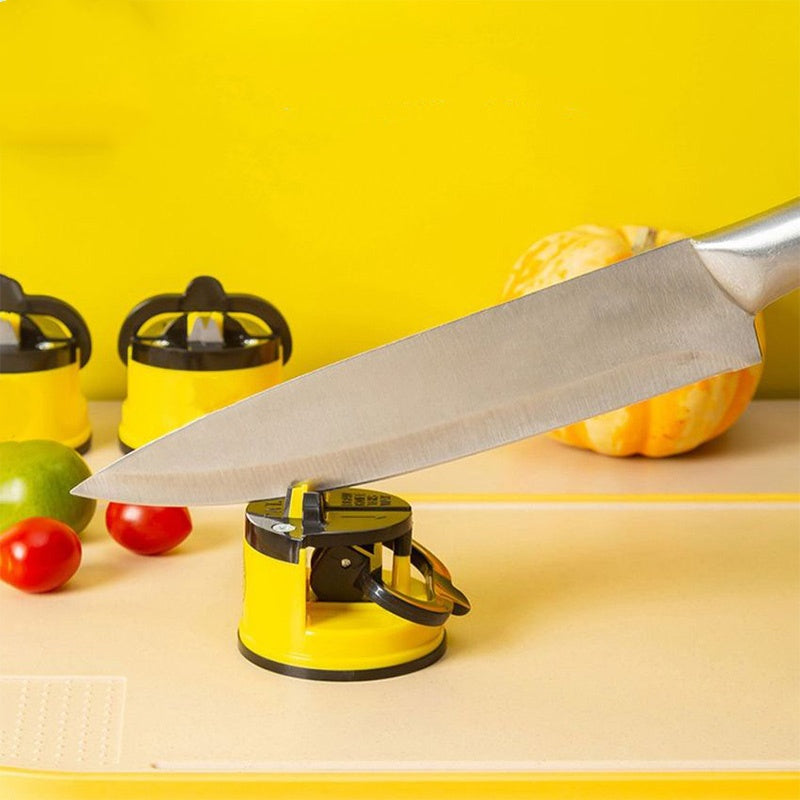 Mini Knife Sharpener with Suction Base Easy And Safe To Sharpens Kitchen Chef Knives Damascus Knives Sharpener