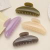 Large Semicircle Jelly Color Updo Hair Claw Clip for Thick Hair