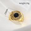 Fashion Popular Inlaid Blue Zircon Ring Hand Jewelry Exquisite Jewelry