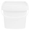 Plastic Bucket With Handle And Lid Reusable Water Bucket Container Portable Bucket Plastic Bucket Packaging Hand-Held Bucket