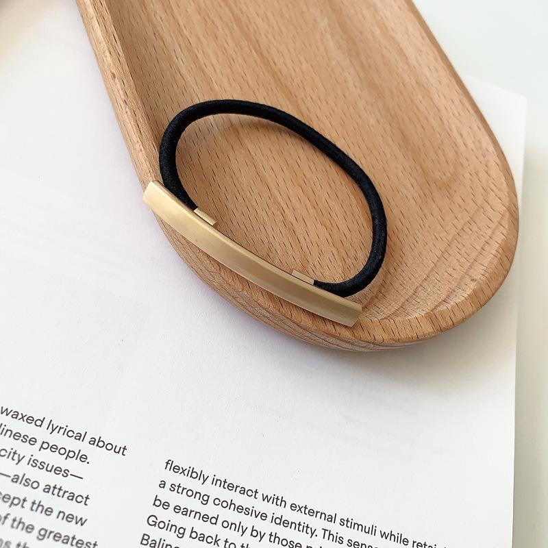 Korea New Metal Hair Scrunchies Hair Bands Ponytail Holder Rubber Band for Women Hair Ties Hair Rope Headband Hair Accessories