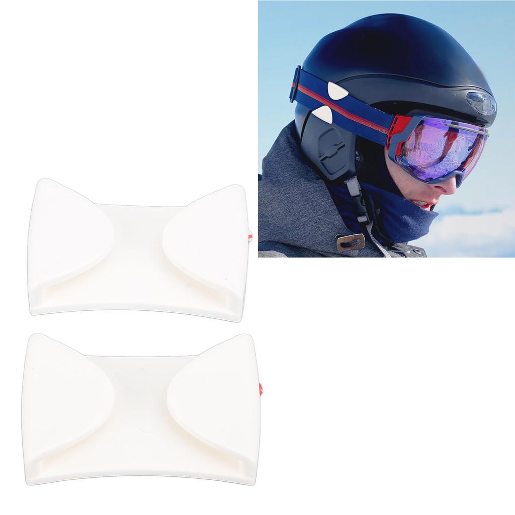 2 stücke Skibrillenclips Skihelmklemme Einfach zu installierender Wintersportbrillenfixierer zum Skifahren