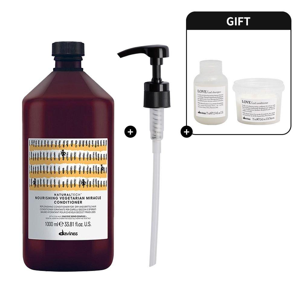 [Galleria Exclusive] Nourishing Vegetarian Miracle Conditioner 1000ml (+2 Love Curl Types)