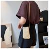 Straw Woven Shoulder Bag for Women, Trendy Sunflower Crossbody Purse, Soft Casual Handbag KTB