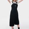 Fila Fusion Workwear Solid Color Comfortable Simple Soft Sleeveless Dress Women dresses Black T11W433301F-BK
