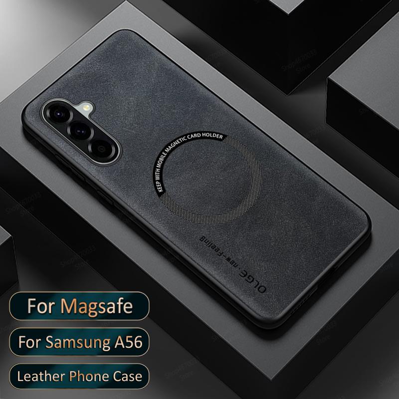 For Magsafe Phone Case For Samsung Galaxy A56 A55 A54 A53 A36 A35 A26 A34 A71 A51 A52 A32 A22 A13 Wireless Charging Cover Fundas