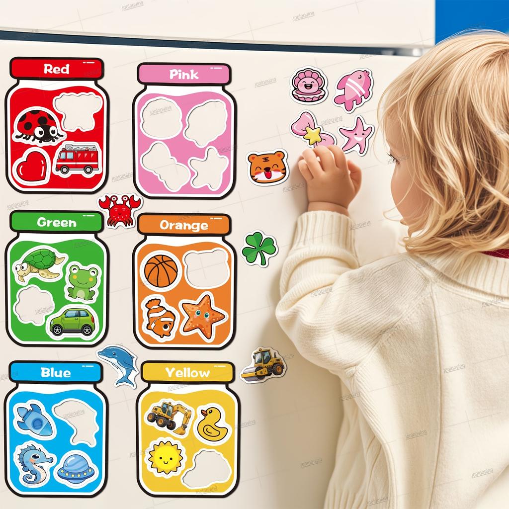 10 Pcs Reusable Refrigerator Magnets, Colorful Jar Design for Fridge, Storage Cabinet and Dishwasher Decor, Holiday and Birthday Gifts