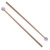 Marimba Keyboard Mallets Rubber Heads Wood Glockenspiel Chime Sticks for Xylophone Marimba Harp White