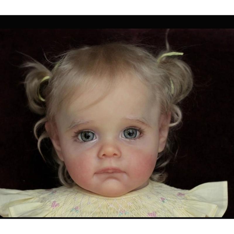 58cm/23inch Unpainted Reborn Toy Realistic Newborn Baby Interactive for Doll DIY for Doll Kit with Vinyl for Head Legs A