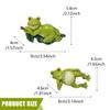 Lebhafte Harz Frösche Blumentopf Aufhänger Cartoon Statue Ornament für Gartenliebhaber Einzigartige Dekoration