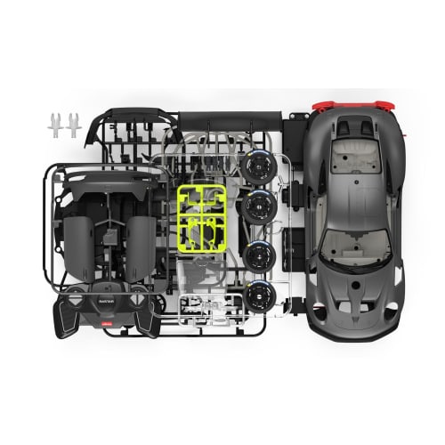 Doyusha Luster 1/18 Scale Porsche 911 GT2 RS Clubsport 25 Plastic Model Kit (R/C)