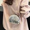 Pvs Metal Shell Bag 2025 New European and American Fashion Diamond Small Fragrant Wind Chain Women's Messenger Mouth Red Envelope