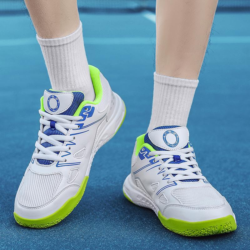 Badminton Shoes for Men Women Sport Outdoor Tennis Trainers Blue Anti-Slip Table Tennis Sneakers Gym Professional Women Man