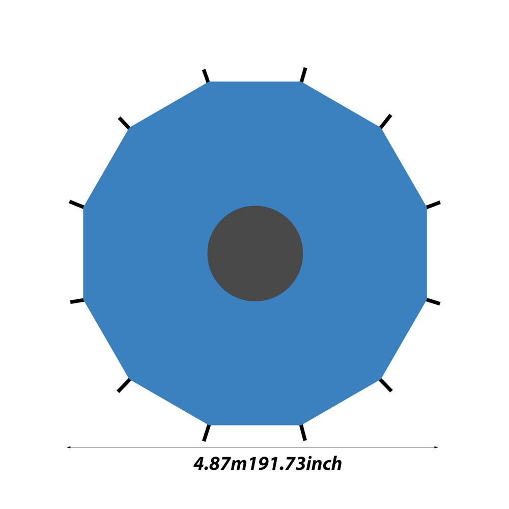 Trampoline Shade Anti-UV Trampolines Sunshade Easy To Install Trampoline Top Cover For Outdoor Playground Trampolines Sunshade
