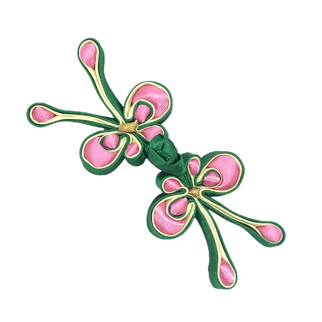 1pair Colorful Butterfly Shape Sewing Fasteners Featuring Chinese Traditional Buttons Perfect for Sweater Scarf Cardigan