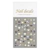Creative Heart Bow Gold Nail Stickers - DIY Adhesive Hot Stamping Art