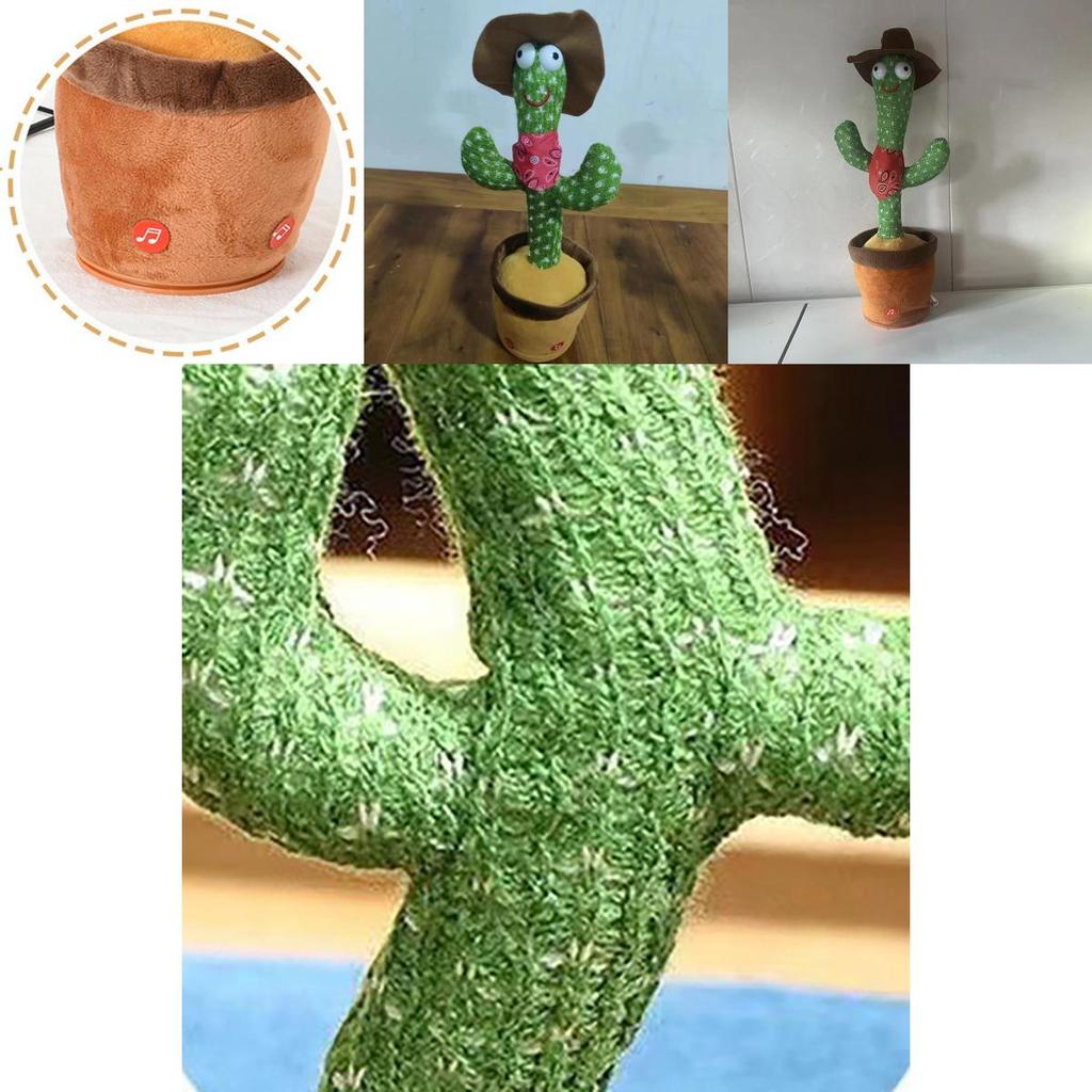 Dancing Cactus Toy With Singing And Dancing Interactive Plush Plant