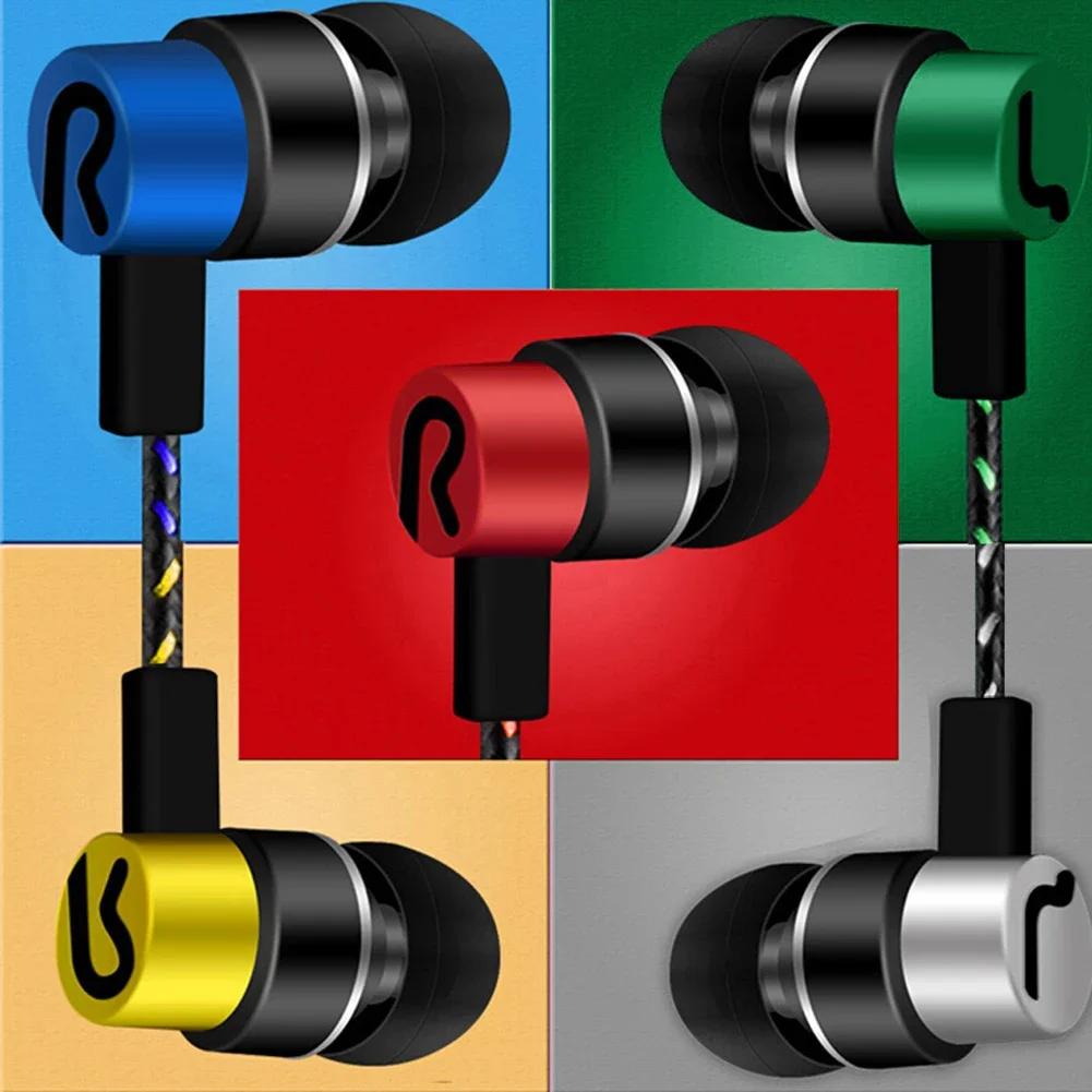 אוזניות In-Ear חוטיות 3.5 מ"מ 2 קופסאות בסיסיות בס סטריאו אוזניות קטנות אוזניות למובייל ביטול רעשים אוזניות סטריאו בס מעולה