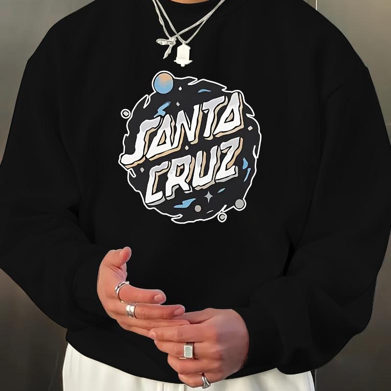 

Sweatshirt, Ribbed Cuffs & Hem, Perfect for Classic Casual & Daily Wear XXL чорний