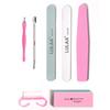 LINMANDA Manicure Kits Stainless Steel Manicure Set Nail Filing Accessories Sponge Rubbing Strip Personal Nail Care Utensils