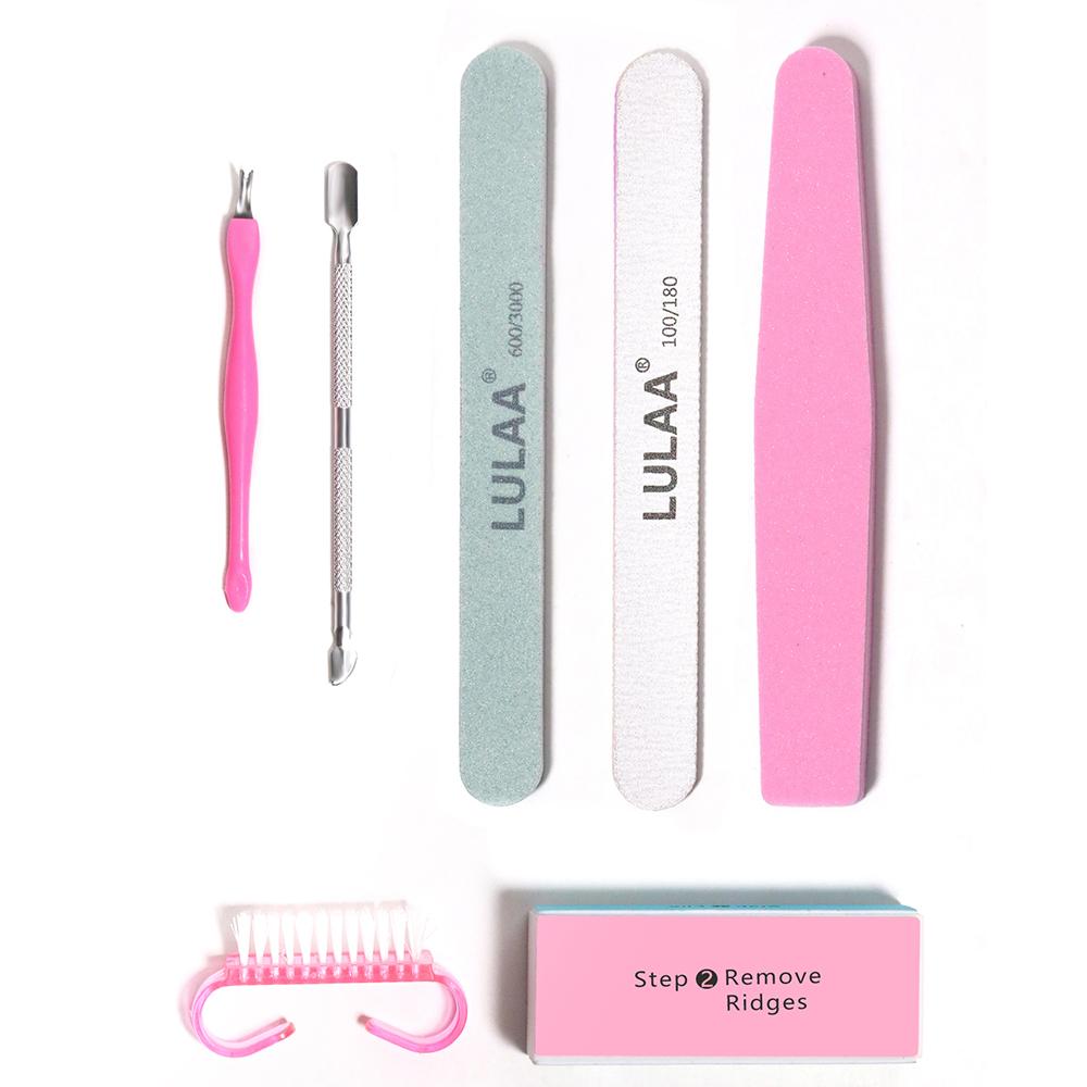 LINMANDA Manicure Kits Stainless Steel Manicure Set Nail Filing Accessories Sponge Rubbing Strip Personal Nail Care Utensils
