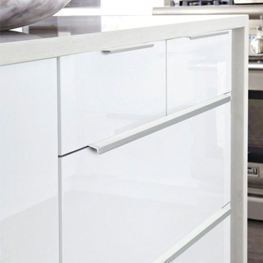 Long Strip Cabinet Pulls Aluminum Zinc Zinc Alloy Kitchen Handles Hardware Furniture Handles  Wardrobe Drawer