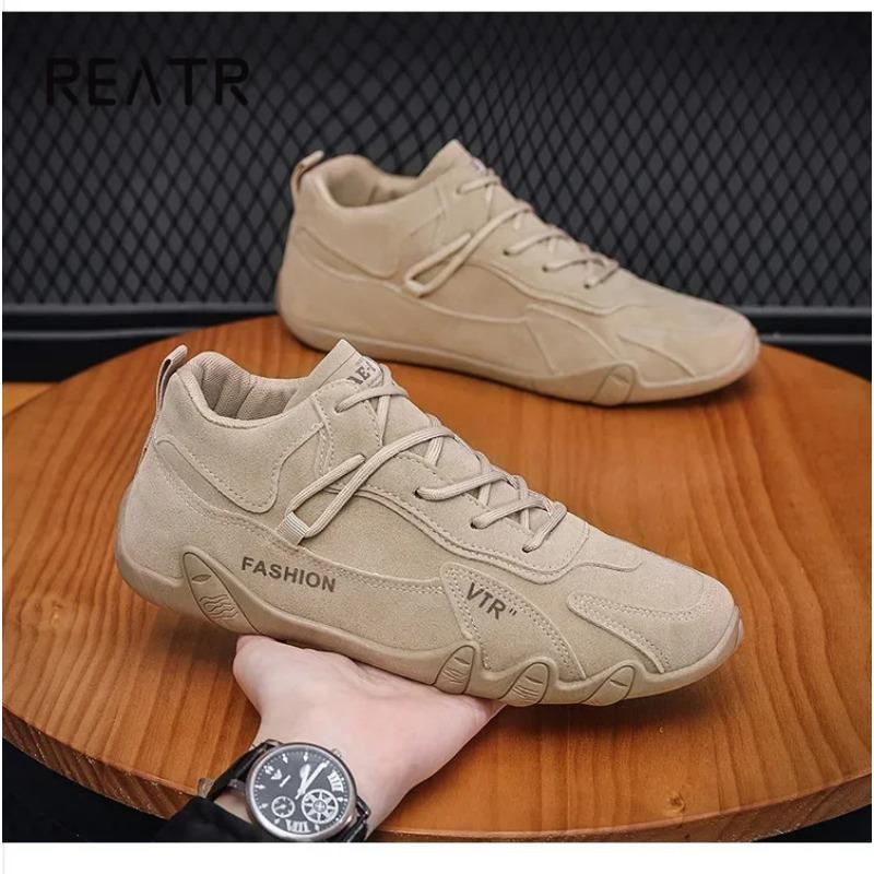 Men's breathable and anti slip work shoes for spring and autumn, fashionable sports shoes for men's outdoor hiking sports shoes