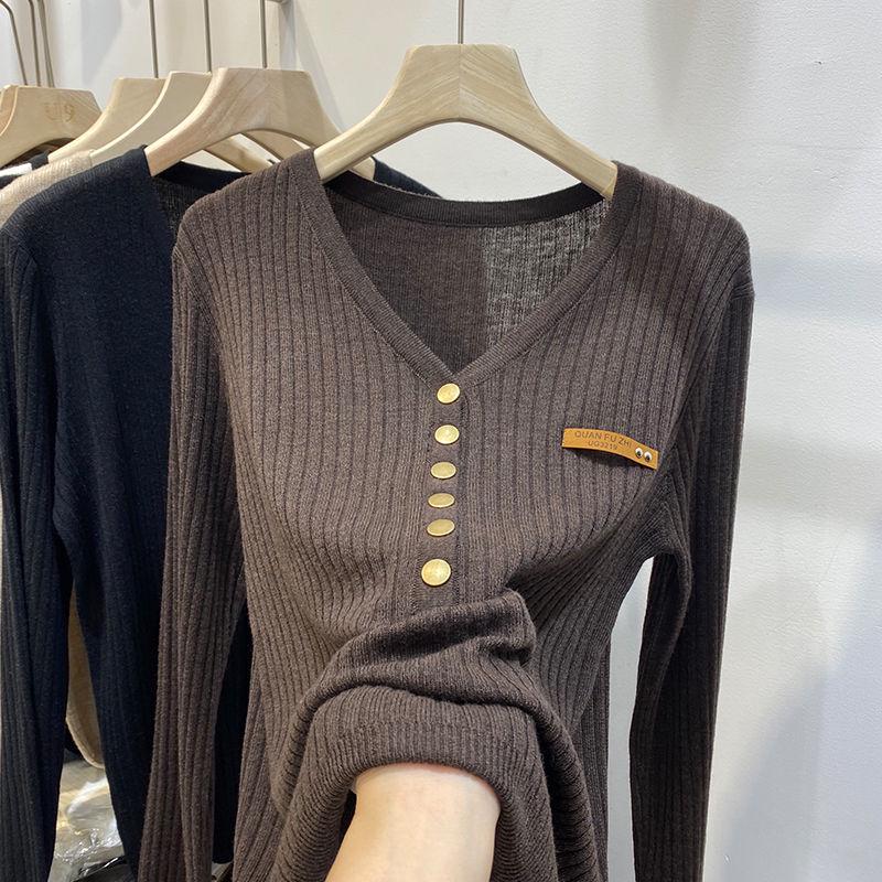 Korean Style Plus Size Women's Long Sleeve One-Piece Sweater - Slimming & Fashionable