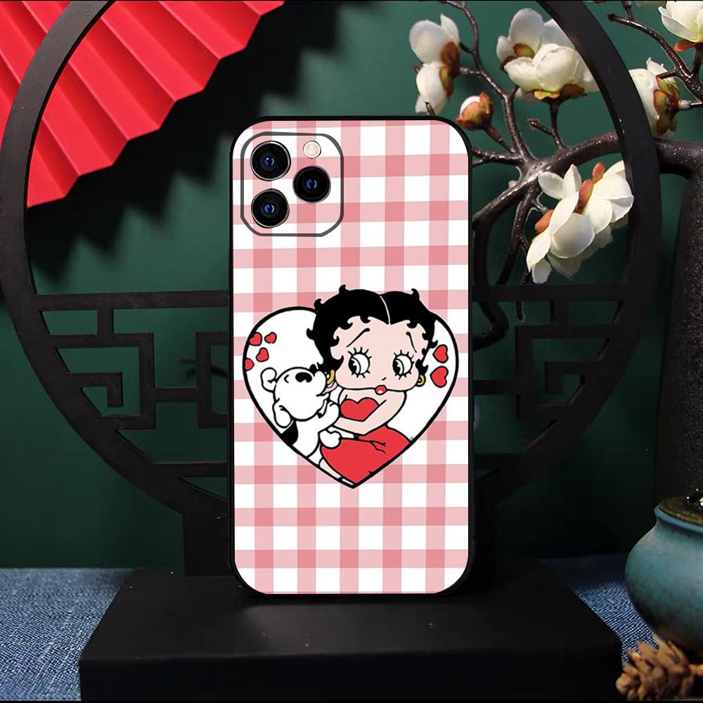 Betty Beautiful B-boop Phone Case For IPhone 17 Pro Max 16 15 14 Pro Max 13 11 X Xs Xr 8 7Plus Silicone Cover