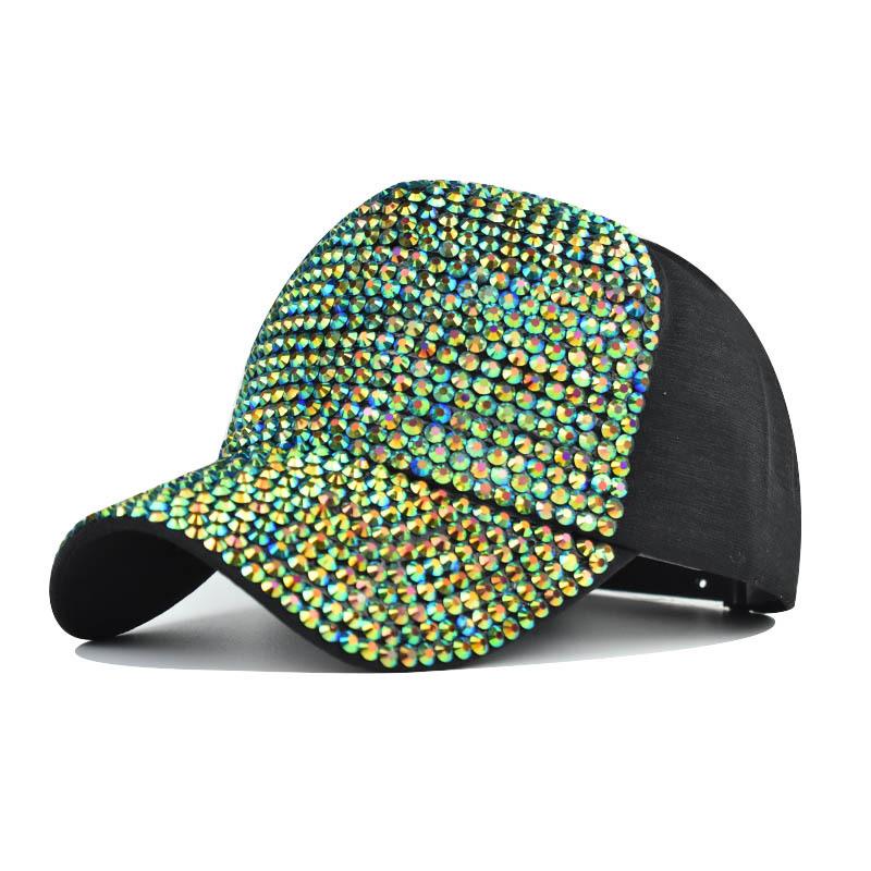 Summer Ladies Baseball Cap Korean Wild Spring Rhinestone Caps Fashion Personality Baseball Hats Street Highlights Hip-hop Hats