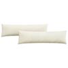 Sofa Cushions 2 Pcs Cream 145 X 40 Cm Cord Fabric