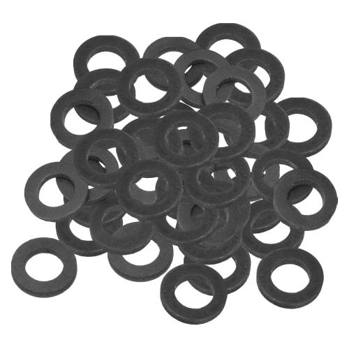 PATIKIL M15 Rubber Flat Washers, 80-Pack, 15mm Inner Diameter, 23mm Outer Diameter, 2.5mm Thick, Sealing Spacer Gasket Ring for Faucet Pipes, Water Ho