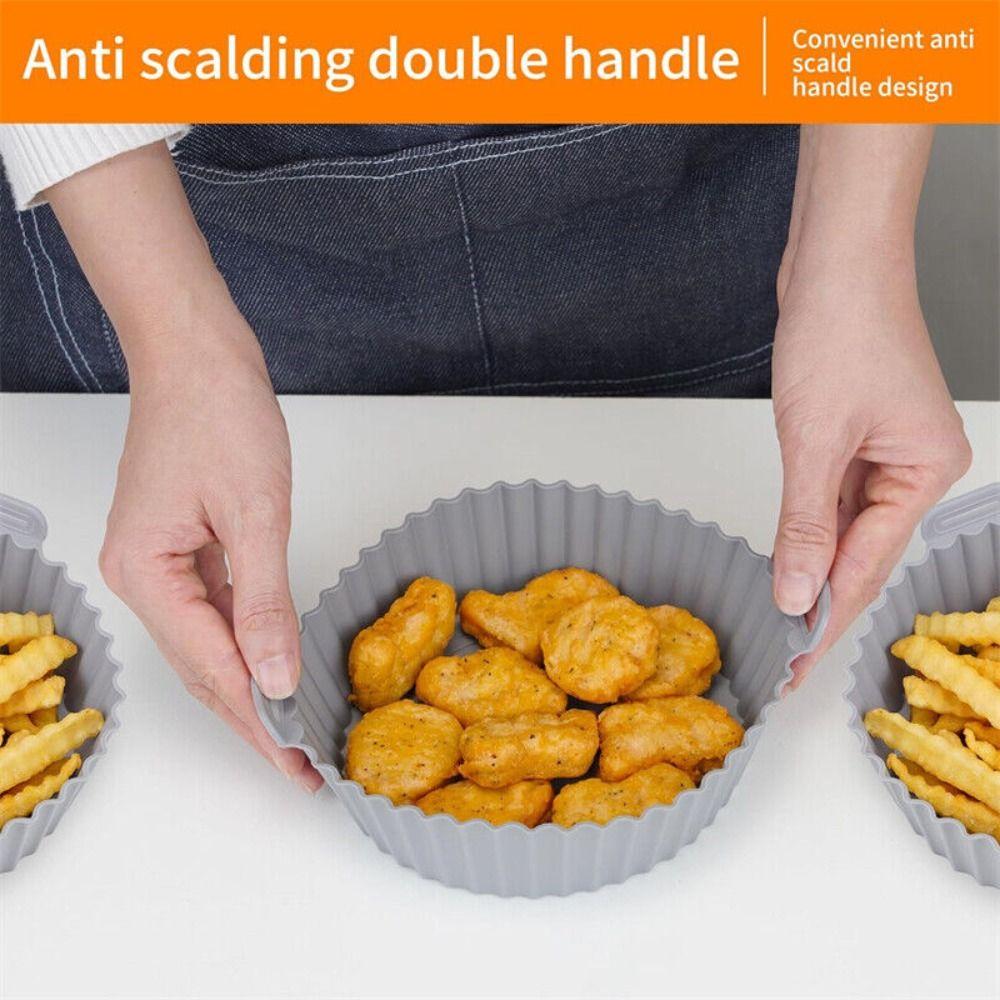 6Pcs Pizza Plate Air Fryer Accessories Cake Mold Air Fryer Lined Basket