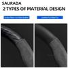 Car Carbon Fiber Suede Car Steering Wheel Cover For Seat Cupra FR IBIZA Leon Ateca Tarraco Arona EXEO Toldeo Mii Arosa Alhambra