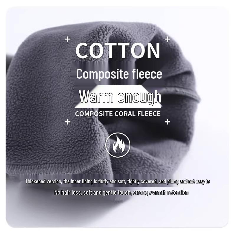 Boys' Fleece-Lined Warm Casual Pants - Thick, Versatile, Loose Fit for Autumn & Winter