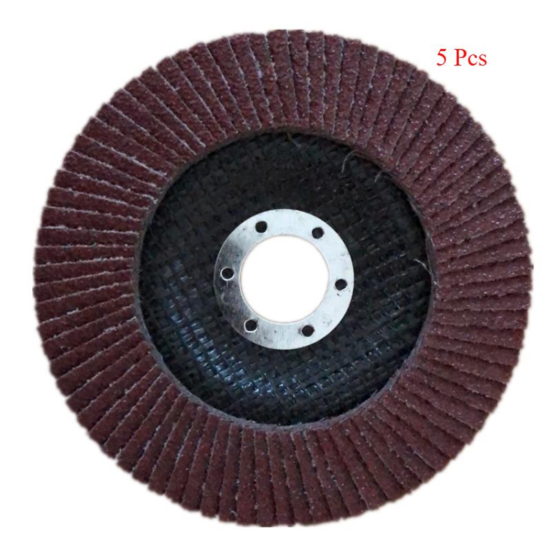 

5Pcs 115mm Flap Discs Aluminum Oxide Grinding Wheels for Angle Grinder Polishing & Rust Removal Sanding Discs 120#