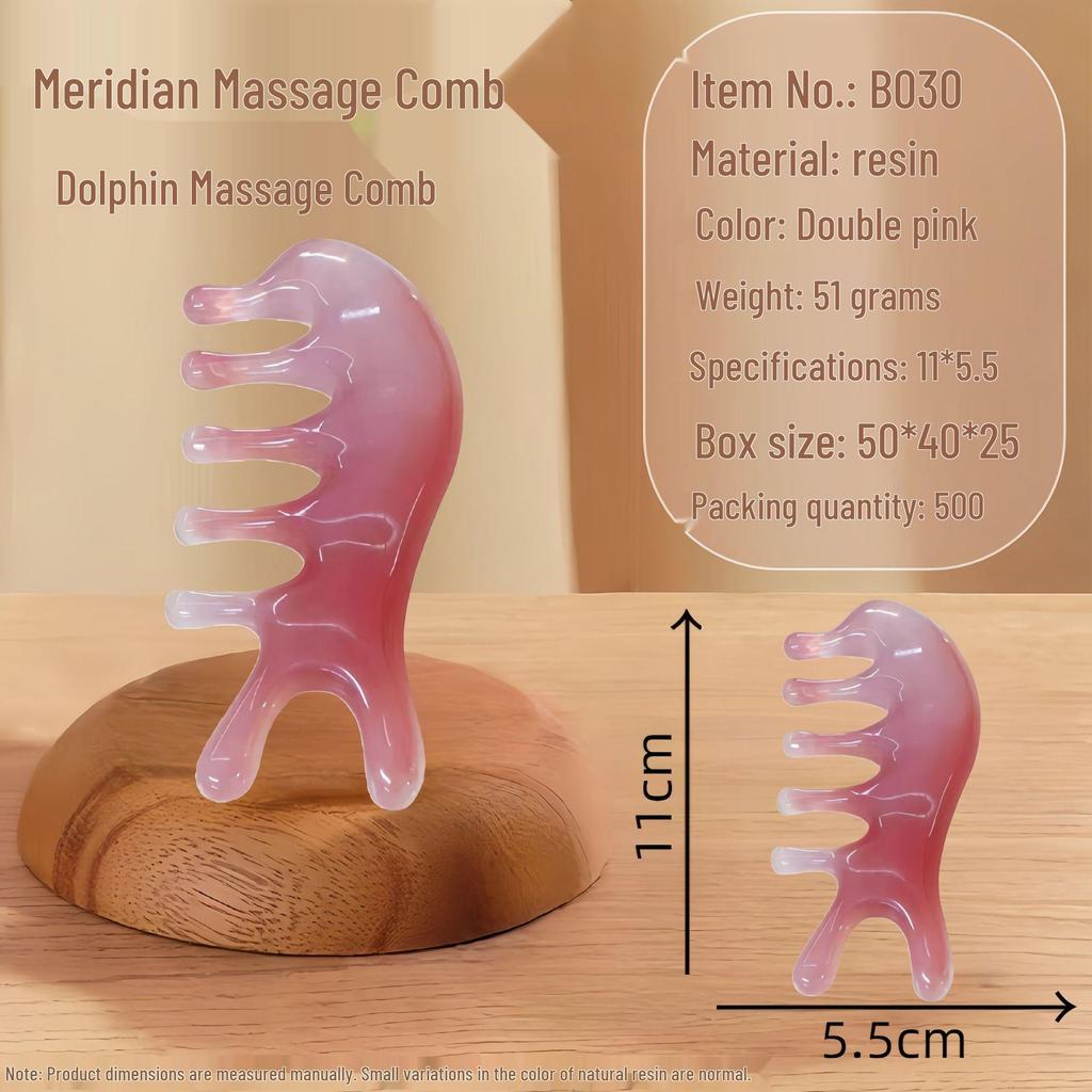 Sandalwood Air Cushion Massage Comb for Home Use - Fluffy Top, Large Board Design