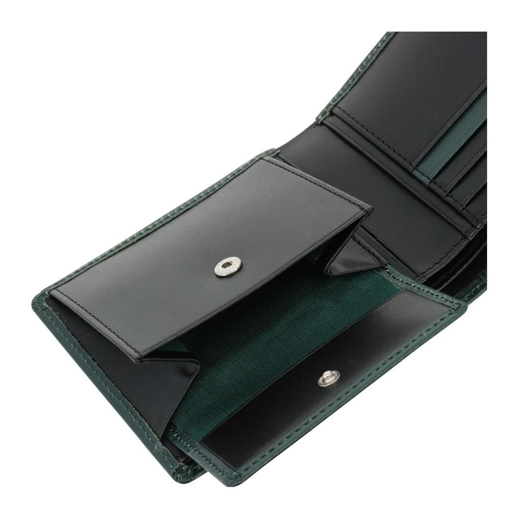 Helena Men's 0853 Sincero Leather Bifold Wallet (Mini) [05] NavyWine