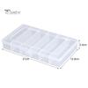 Storage Box Dust Proof Large Capacity 6 Grids Jewelry Display Storage Organizer for Travel