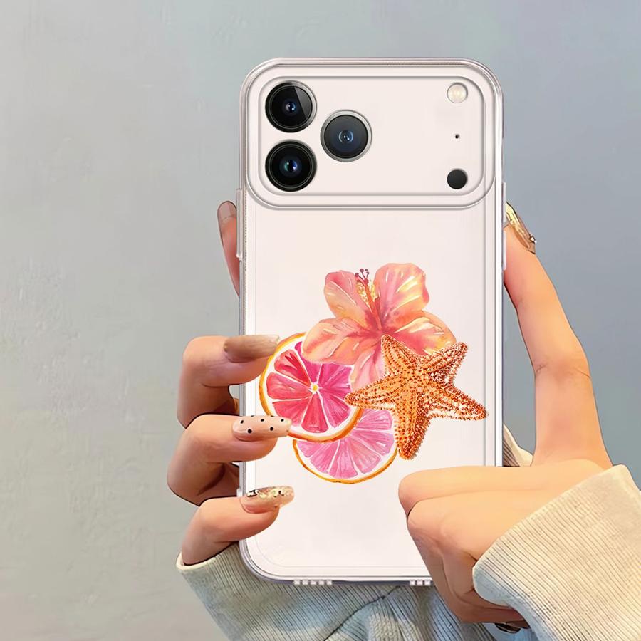 Fruit Flowers Soft Phone Cover Case for iPhone 17 Pro Max 12 Mini 16 Air 11 XS Max XR 13 Pro 7 8 14 Plus 15